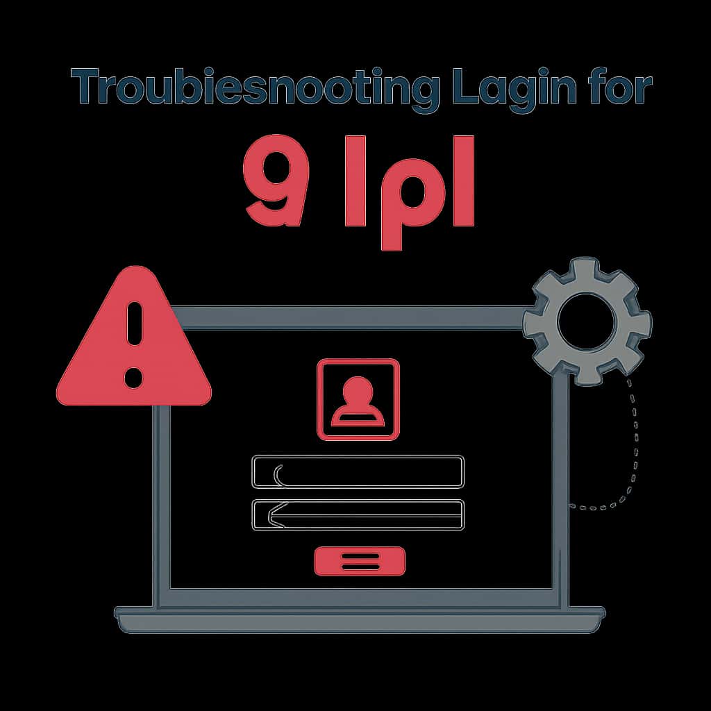 Illustration explaining common troubleshooting steps for 9 Ipl login.