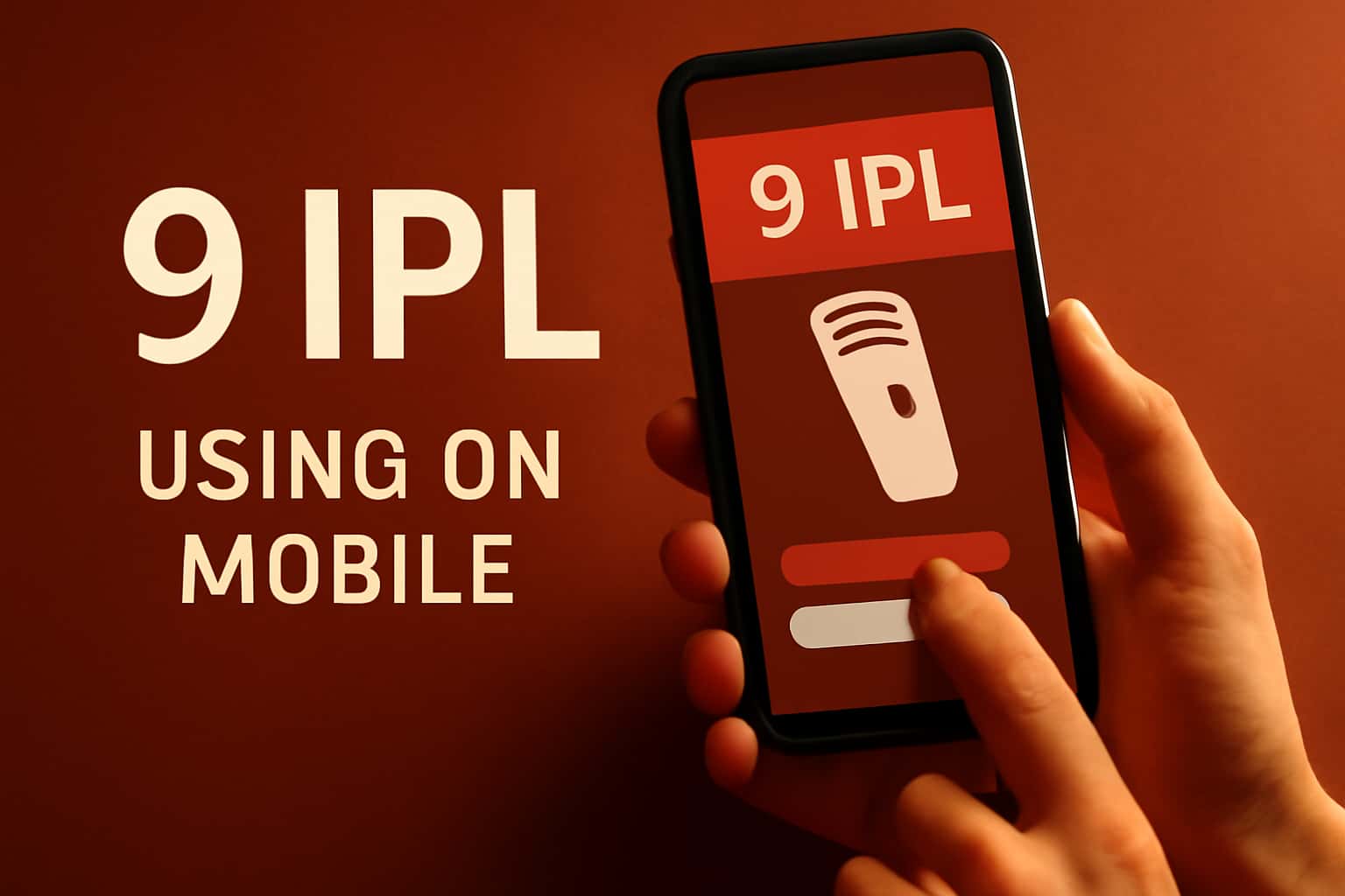 A mobile device displaying the 9 Ipl app interface.