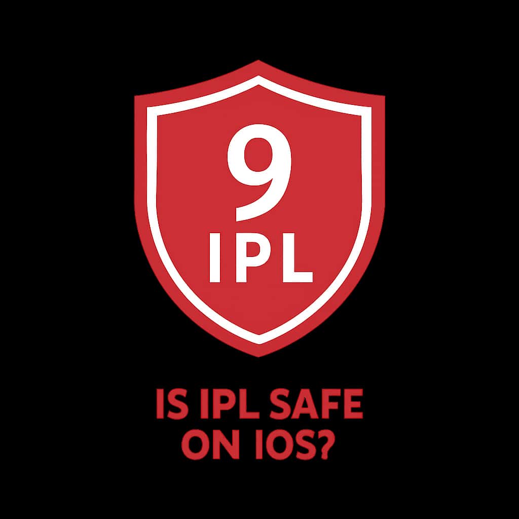 A badge indicating the safety of 9 Ipl on iOS.