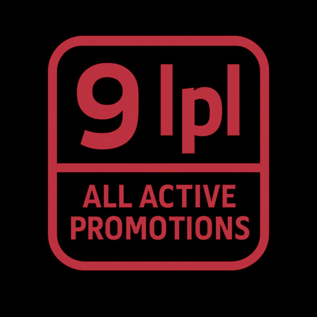 A badge illustrating 9 Ipl Active Promotions, highlighting user assistance.