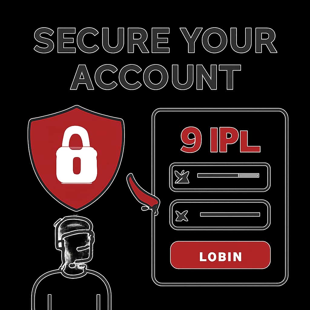 An educational diagram on securing a 9 Ipl account.