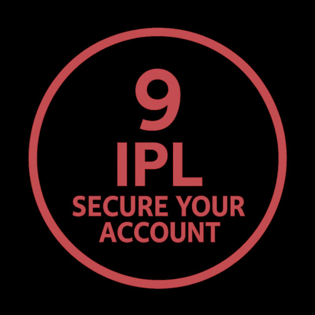 An icon representing security measures for a 9 Ipl account.